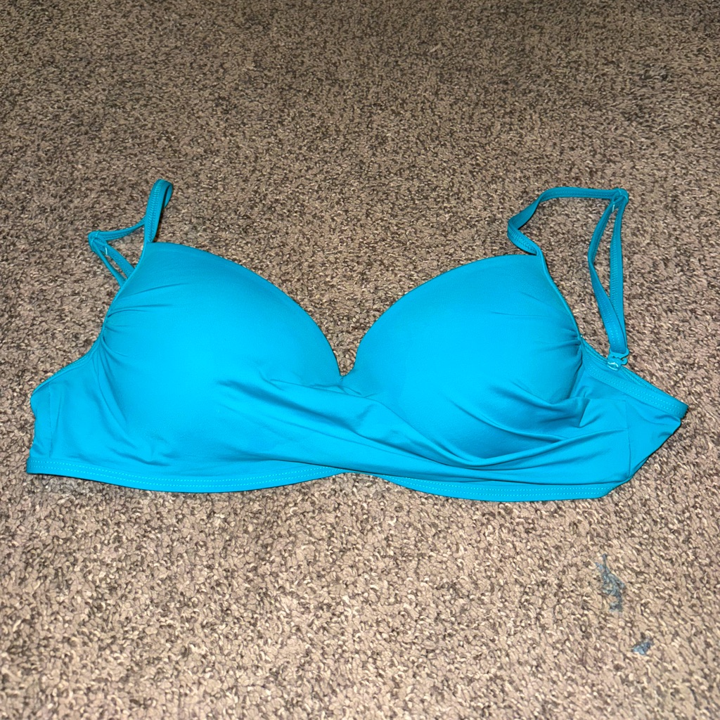 Dark Aqua/Teal Padded Underwire Bikini Top Skye Size Small